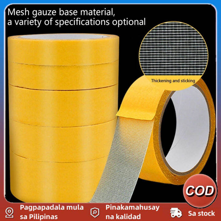 Double Sided Fabric Tape Heavy Duty, 10M High Tack Duct Cloth Adhesives Tape Lazada PH