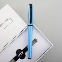 Matte Black Fountain Pen Classic Student Writing Pens Stationery Elegant Pens Office School Supplies EF 0.38 mm