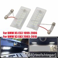 ♝∈ 2pcs canbus LED Number License Plate Light Error Free white for BMW X5 E53 1999-2006 X3 E83 2003-2010