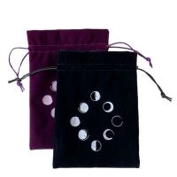 [HOT YAPJLIXCXWW 549] กำมะหยี่ Tarot กระเป๋าเก็บ Moon Phase Tarot การ์ด Divination กระเป๋าเกมกระดาน Drawstring แพคเกจคาถา Tarot กล่อง