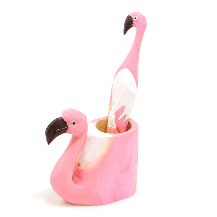 novelty-creative-fashion-flamingo-ballpoint-pen-and-pen-holder-school-office-supplies-gifts-for-kids-pens
