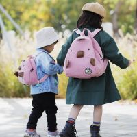 Japanese Whimsy Cute Cartoon Animals Of The Students Ins Super Fire Mini Corduroy Leisure Small Bag Backpack 【APR】