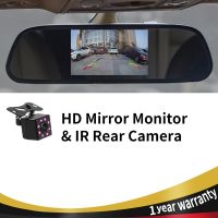 Hippcron Car Rearview Mirror Monitor 4.3 Or 5 Inch HD Video Auto Parking Monitor For Night Vision LED Reversing Cameras