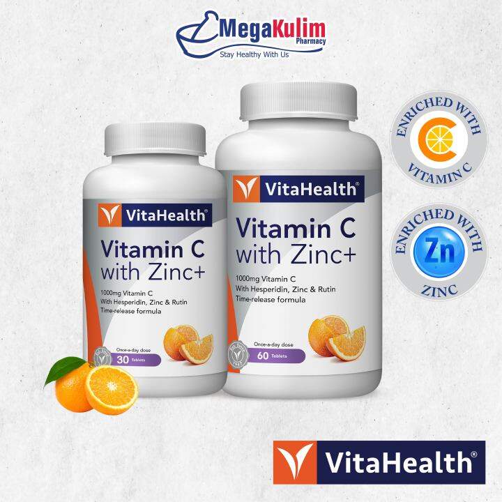 VitaHealth Vitamin C with Zinc+ (60+30 Tab) | Lazada