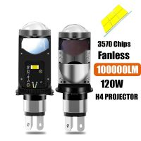 2ชิ้น260000LM Led H4ระบบ Canbus หลอดไฟหน้า9003/HB2พร้อมเลนส์โปรเจคเตอร์สำหรับปลั๊กมอเตอร์ไซค์6000K 12V 24V