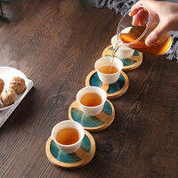 【BK】Bakilili Epoxy Resin Transparent Bamboo Insulation Pad Landscape Coaster Cup Holder Mat