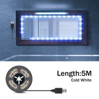 【☄New Arrival☄】 feiyuan29255825 Usb Led Hollywood กระจกแต่งหน้าหลอดไฟ Led โคมไฟแถบ5V ยืดหยุ่นไฟโต๊ะเครื่องแป้ง0.5M 1M 2M 3M 4M 5M เทปไฟแบ็คดรอปเป่าลม Led