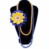 【HOT】❃✉ Custom Graduation Lei Choker Statement Sorority Silk Corsage Rho Necklaces