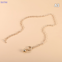 ?【Lowest price】SUTAI สร้อยคอโซ่สไตล์คิวบาสำหรับผู้หญิงแฟชั่นใหม่สลับตะขอสร้อยคอโซ่สแตนเลสสำหรับเป็นของขวัญเครื่องประดับสำหรับผู้หญิง