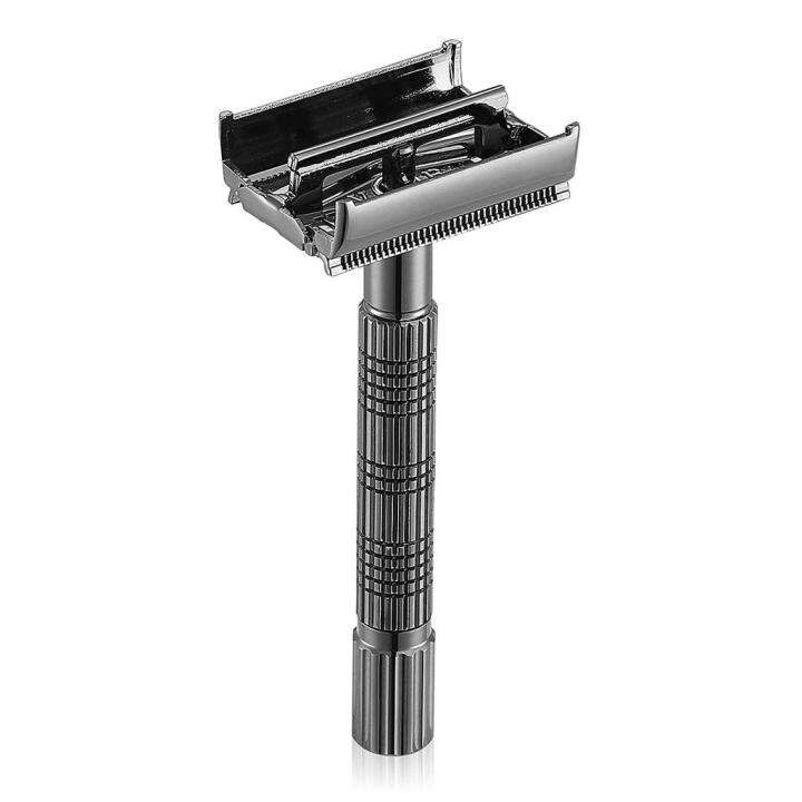 viking-blade-the-chieftain-jr-safety-razor-meteorite-gray-ด้ามมีดโกน-สินค้าพร้อมส่ง