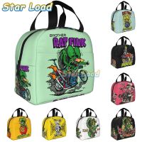 ┋♂✥ Cartoon RAT FINK Insulated Lunch Bags Boys Girls Print Food Case Cooler Warm Bento Box Student Lunch Box for School