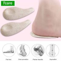 Tcare 1Pair Heel Pads &amp; Corrective Insoles  Posture Corrector Heel Cups for Foot Heel Pain  Foot Alignment  Knee Pain  Bow Legs Shoes Accessories