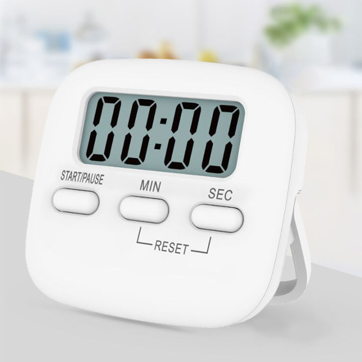 6 Pack Digital Timer For Teacher Small Timers For Kids Magnetic Back Big  Lcd Display Loud Alarm Minute Second Count Up Countdown With On/off Switch  Fo