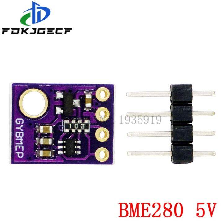 bme280เซ็นเซอร์ดิจิตอล5v-3-3v-โมดูลเซ็นเซอร์ความดันอากาศความชื้น-i2c-spi-1-8-5v-gy-bme280วงจรรวม