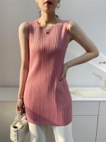 2023 Hot Miyake Pleated Mid-Length Vest Womens Tops  Summer T-Shirt Comfortable Casual Slim Pleated Clothes Womens Clothes