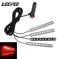 12V Adapter Car Interior Decorative Lights Dash Floor Foot Seat LED Strips Auto Ambient Lamp RGB Bulbs Automotive Accessories