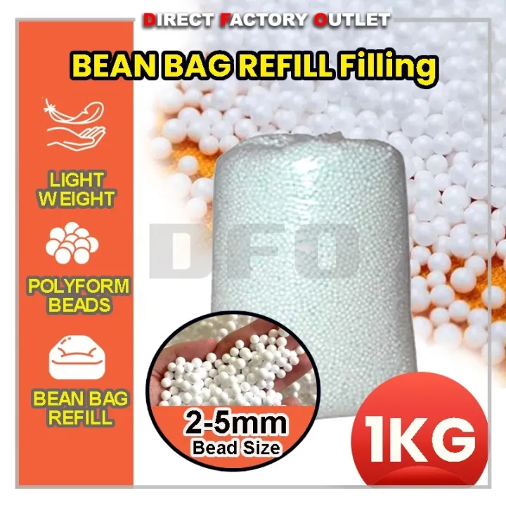 bean bag refill DFO 1KG Bean Bag Refill Filing Biji Kabus Polystyrene