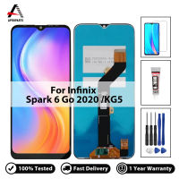 100% ทดสอบสำหรับ Tecno C KE5J Ke5k หน้าจอสัมผัสจอแสดงผล LCD สำหรับ SPARK GO 2020 KE5 Digitizer สมัชชาเปลี่ยนด้านคุณภาพไม่มีพิกเซลตาย + เครื่องมือฟรี