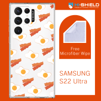 HI-SHIELD Stylish เคสใสกันกระแทก Samsung S22ultra รุ่น Breakfast2