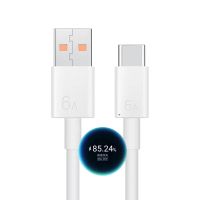 [3C electronic digital] 66W 6A ชาร์จเร็วซุปเปอร์ชาร์จไฟได้ Type C สายสำหรับข้อมูล HUAWEI Mate 40 Pro 30 20 P40 P30 Lite P20 Honor V40 V30S 30i USB C Line