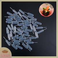 ? LECHU? 100pcs พลาสติกบีบ4ml Transfer Dropper ทิ้งปิเปตสำหรับคัพเค้ก