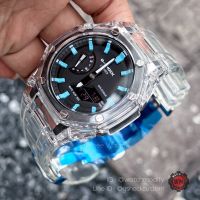 G-Shock Casioak Jelly Gen3 Blue Dial with Steel Butterfly Buckle