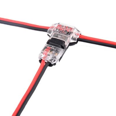 5pcs I/T Type 1pin 2pin Quick Electrica Splice Scotch Lock Wire Connector for Terminals 22-18AWG Wiring LED Strip Car Cable