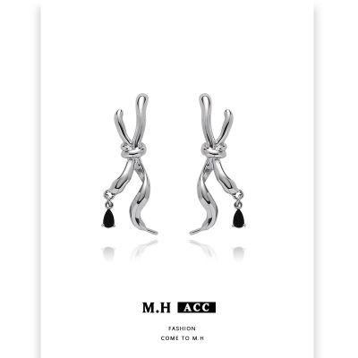 [COD] Needle Earrings Shoelace Design New Chinese Wholesale