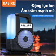 BASIKE Loa bluetooth di động ngoài trời Âm thanh di động U đĩa loa siêu