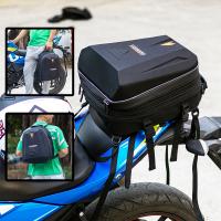 Multifunctional Large Capacity Motorcycle Bag Waterproof Rear Seat Bag Moto Equipment Rainproof Saddle Bag Backpack