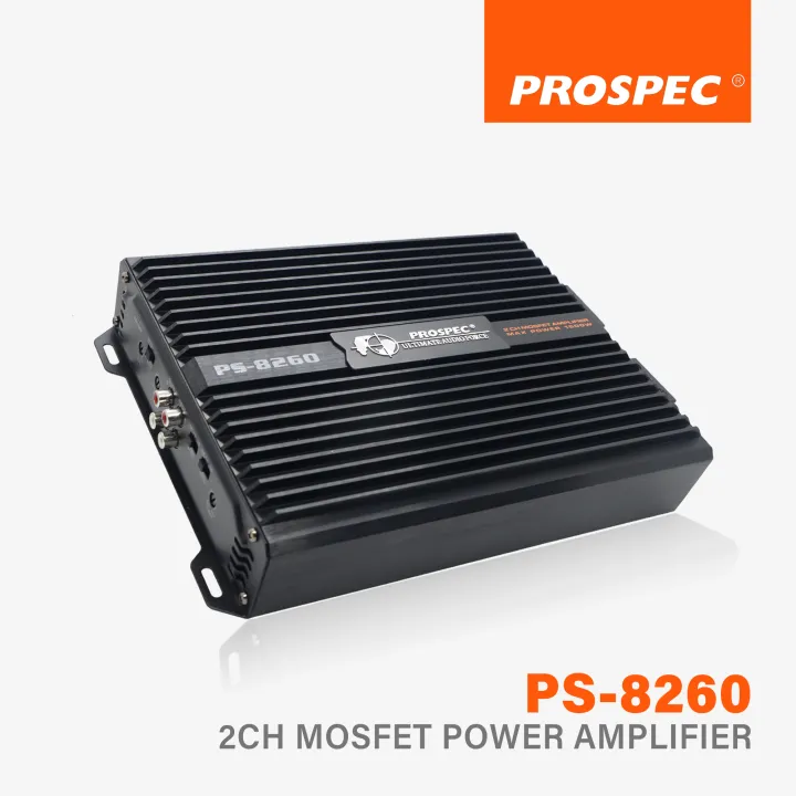 PROSPEC PS8260 ClassAB 2 Channel MOSFET Power Amplifier 1500W 2CH
