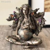 Mother Earth Statue Gaia Fairy Decorative Buddha Statue Figurine Goddess Healing Chakra Meditation Mythic Home Decorative