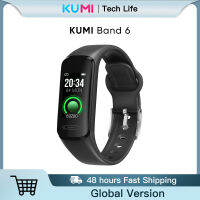KUMI Band 6สมาร์ทสายรัดข้อมือกีฬาฟิตเนส KU MiBand 6 เครื่องวัดความดันโลหิต IP68กันน้ำ QueryFor Xiaomi Phone