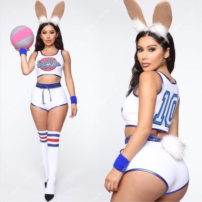 Space Lola Bunny Rabbit Cosplay Costume Rabbit Bunny Jam Costumes Women Girls Halloween Party Clothes Carnival Suit