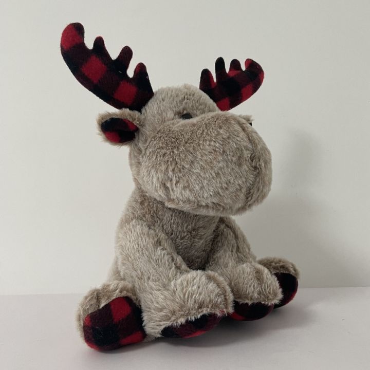 christmas-12-inch-antlers-can-bend-brown-reindeer-plush-toys-gifts-holiday