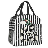 ♛ Custom Beetlejuice Sandworm Lunch Bag Men Women Cooler Thermal Insulated Lunch Box for Kids School Children