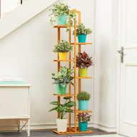 Kệ hoa gỗ nhiều tầng Flo-Shelf bằng gỗ tre vô cùng bền bỉ theo thời gian thumbnail