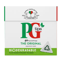 Pg Tips The Original Tea พีจี ทิปส์ ชาออริจินอล บรรจุในถุงทรงปิรามิด ขนาด116กรัม (40 ซอง)