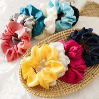 Women Silk Scrunchie Elastic Handmade Multicolor Hair Band Ponytail Holder Headband Hair Accessories Hair Accessories