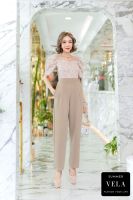 [ส่งไว] VELA JL61 Jumpsuit ชุดจั้มสูทหญิง (M34-38”, L40-42”) ชุดผู้หญิง ชุดออกงานหรูๆ ชุดทำงาน ชุดทำบุญ แฟชั่นผู้หญิง