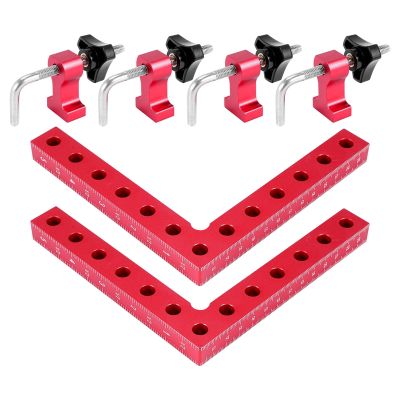 90 Degree Positioning Squares Right Angle Clamps, Aluminum Alloy L-Type Corner Clamp Woodworking Carpenter Clamping Tool