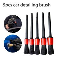 5pcs Auto Detail Brush Clean Brush Detailing Brushes Set for Cleaning Car RV Motorcycle Engine Wheel Air Vent Car cleaning Brush