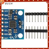 BUSH 3PCS MPU6050 3แกน Accelerometer Gyroscope โมดูล GY-521 MPU-6050 ตัวแปลง AD 16บิต 6 dof โมดูลเซ็นเซอร์6แกน ทนทานต่อการใช้งาน 3-5โวลต์ โมดูลเครื่องมือวัดการหมุนวน Arduino Raspberry Uno