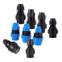 20/25/32/40/50mm PE Pipe Reducing Straight Connector Garden Farm Irrigation Pipe Fittings Pipe Direct Quick Joint Black Blue 1Pc Watering Systems  Gar