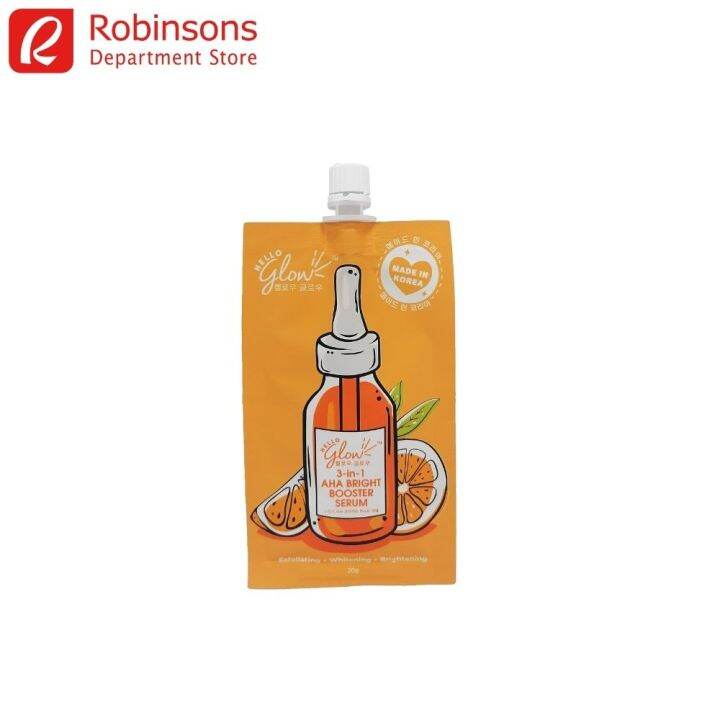 Hello Glow 3In1 Aha Bright Booster Serum 20g Lazada PH