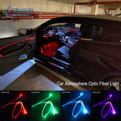 New 12V Led Optic Fiber Light for Car Atmosphere Decoration Light Source 3.0mm Side Glow Skirt Cable Kit 1M2 M3M4M5M6M