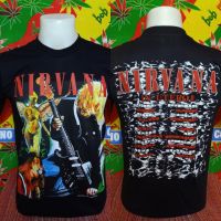 เสื้อวง NIRVANA วงร็อค ไม่มีตะเข็บข้าง คอฟิต ป้ายUS เสื้อร็อค เสื้อวินเทด เสื้อทัวร์ วงดนตรีร็อคต่างประเทศ