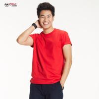 เสื้อยืดทนทาน Cotton ทรงตรง สีแดง TS08 - PMKPOLOMAKER