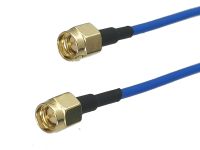 1Pcs RG405 0.086 SMA Male Plug to SMA Male Plug RF Coaxial Jumper Pigtail Bule Semi Flexible Cable 4inch 10M