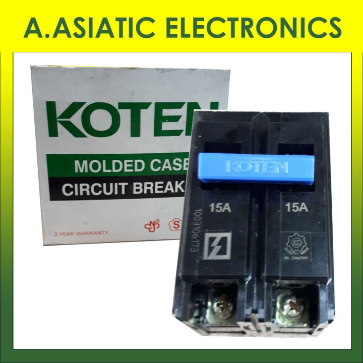 Koten Molded Case Circuit Breaker 2P 15amps | Lazada PH